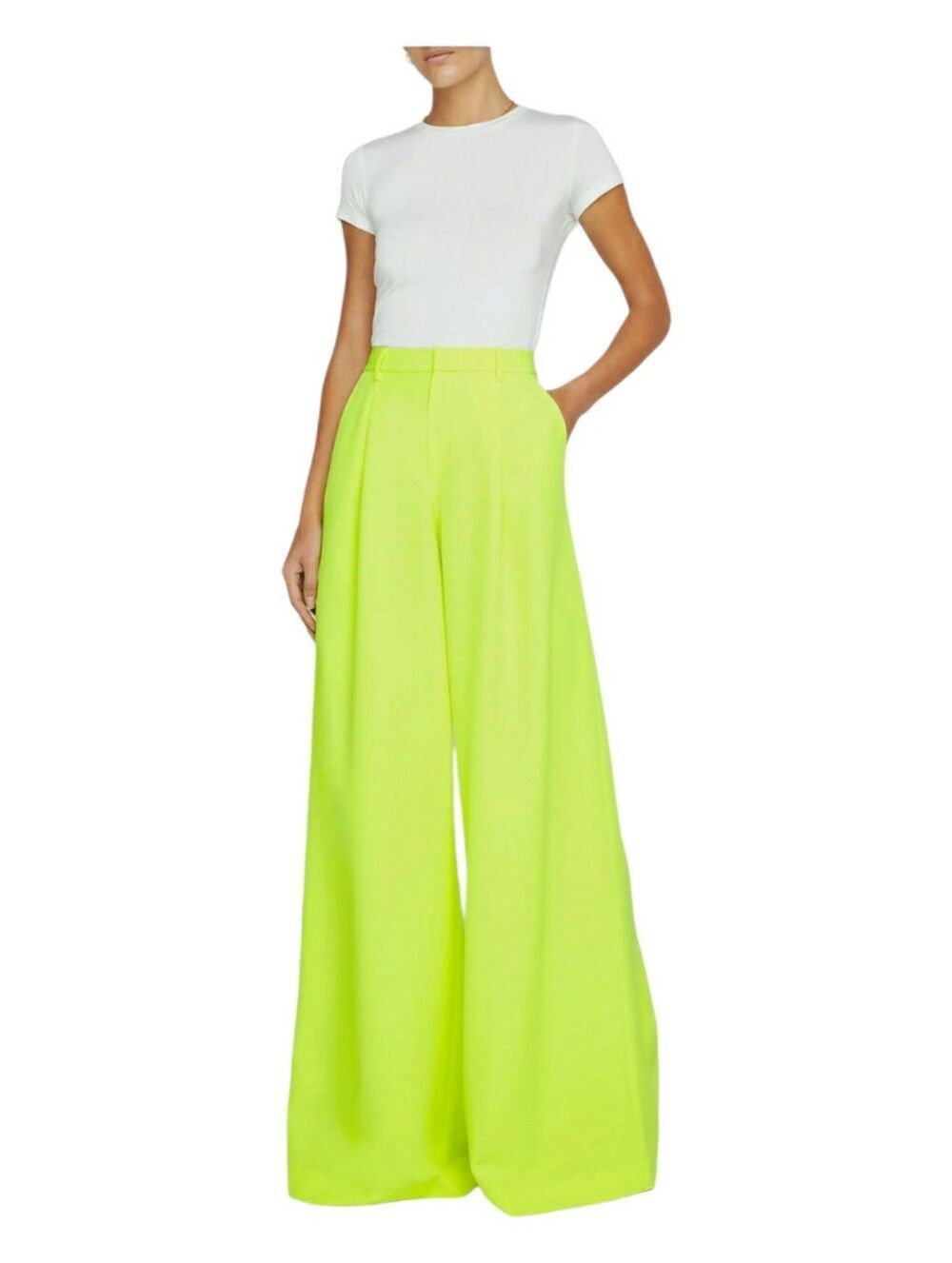L'agence‎ Capsian Wide Leg Pants In Neon